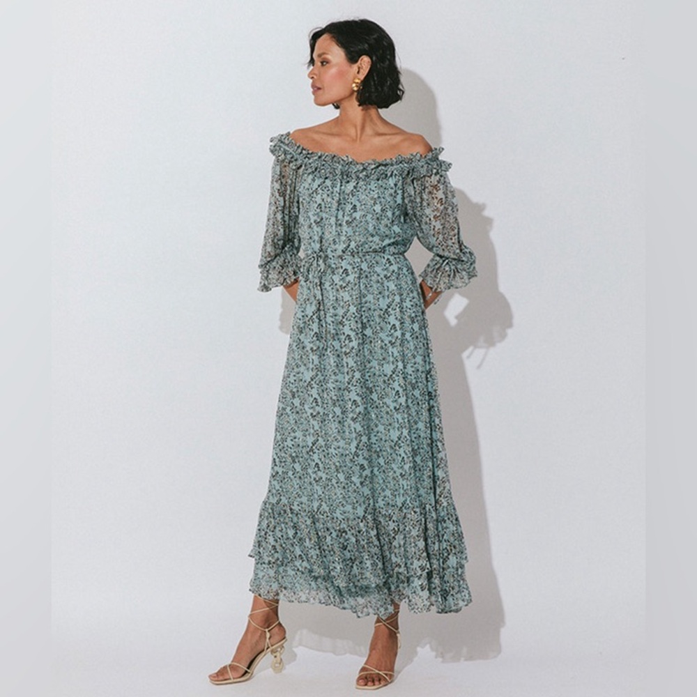 NWT Cleobella Livia Ankle Dress / Green / Size XS